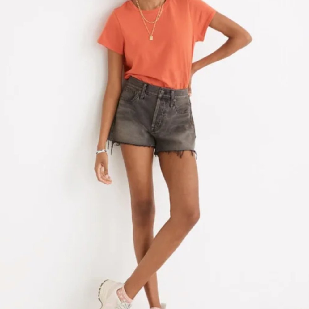 Madewell Black Jean Shorts